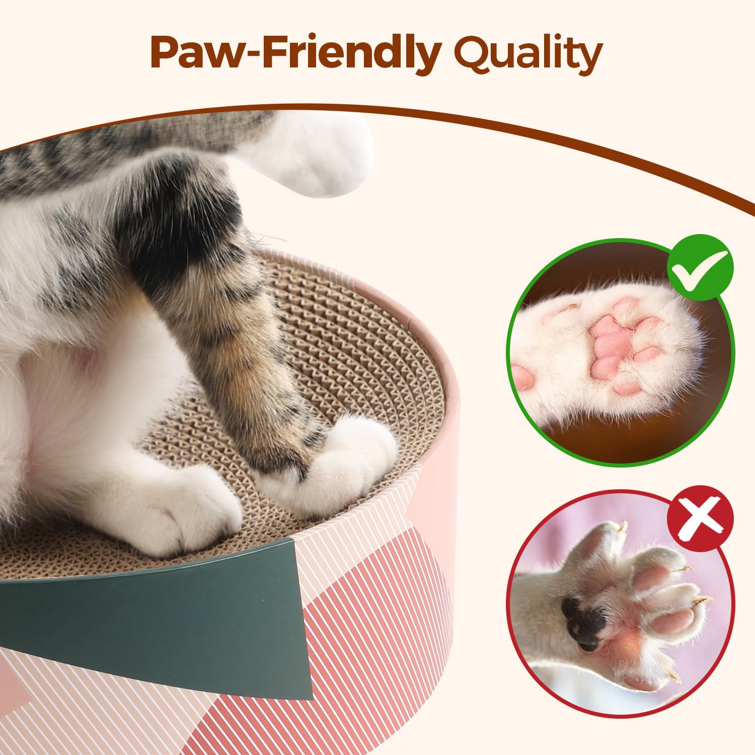 ComSaf uso en interiores con diseño cómodo para gatos.