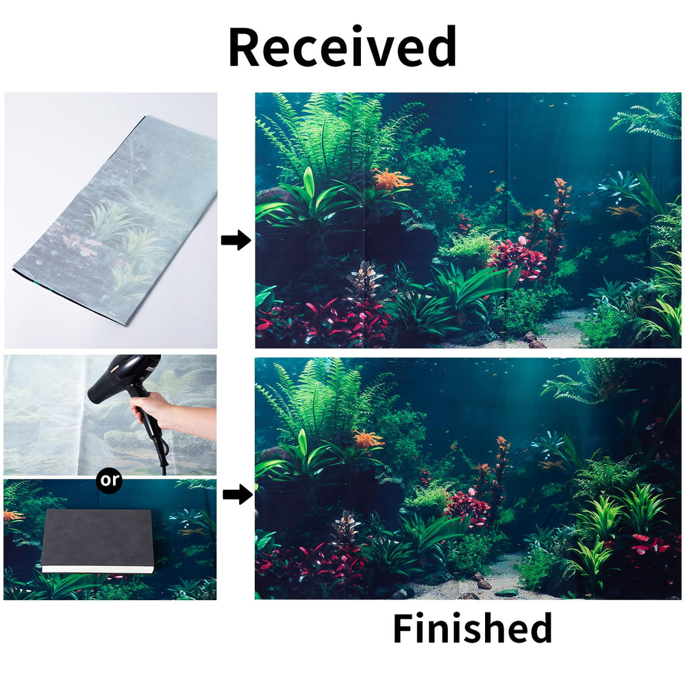 COMSUN fondo de acuario sin burbujas para instalación limpia.
