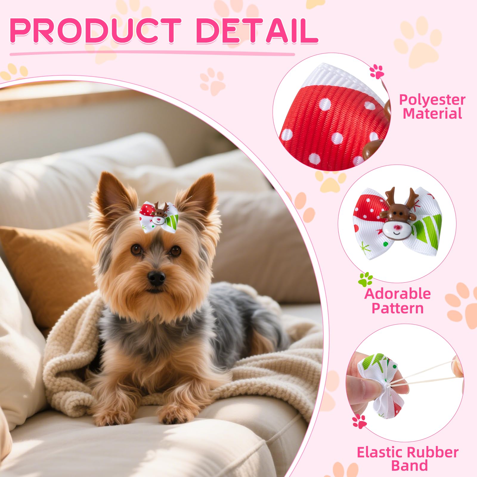 Lazo COMSUN para perro Pascua: colorido y suave para sesiones