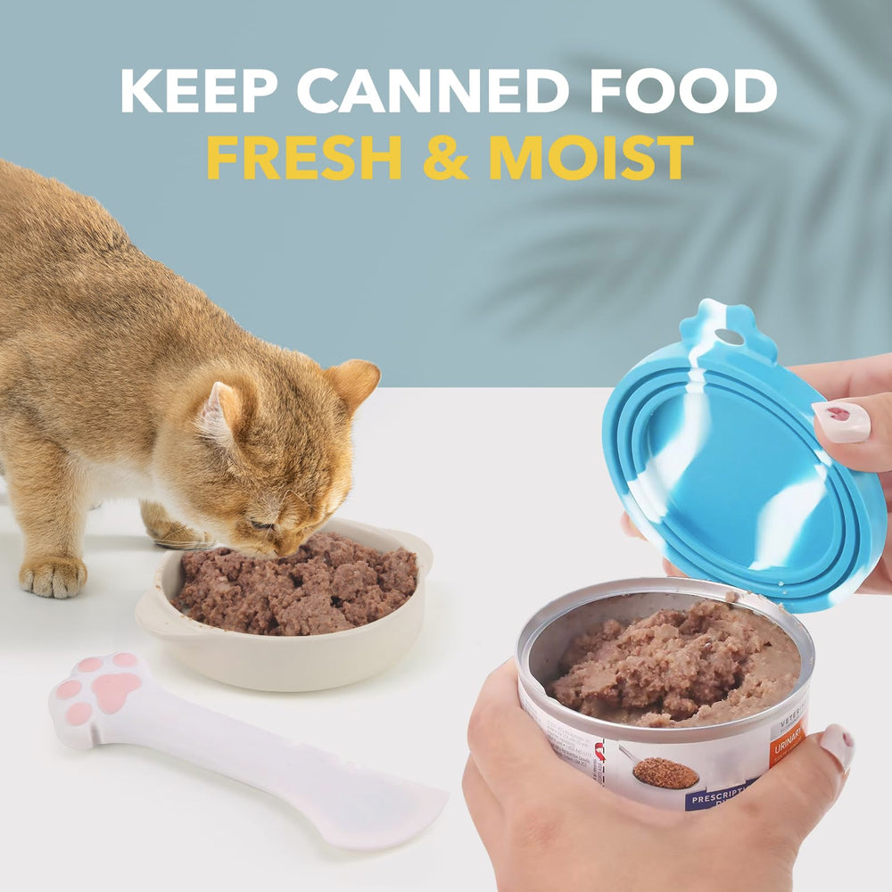Comtim juego 5 piezas para latas de mascotas y comida húmeda