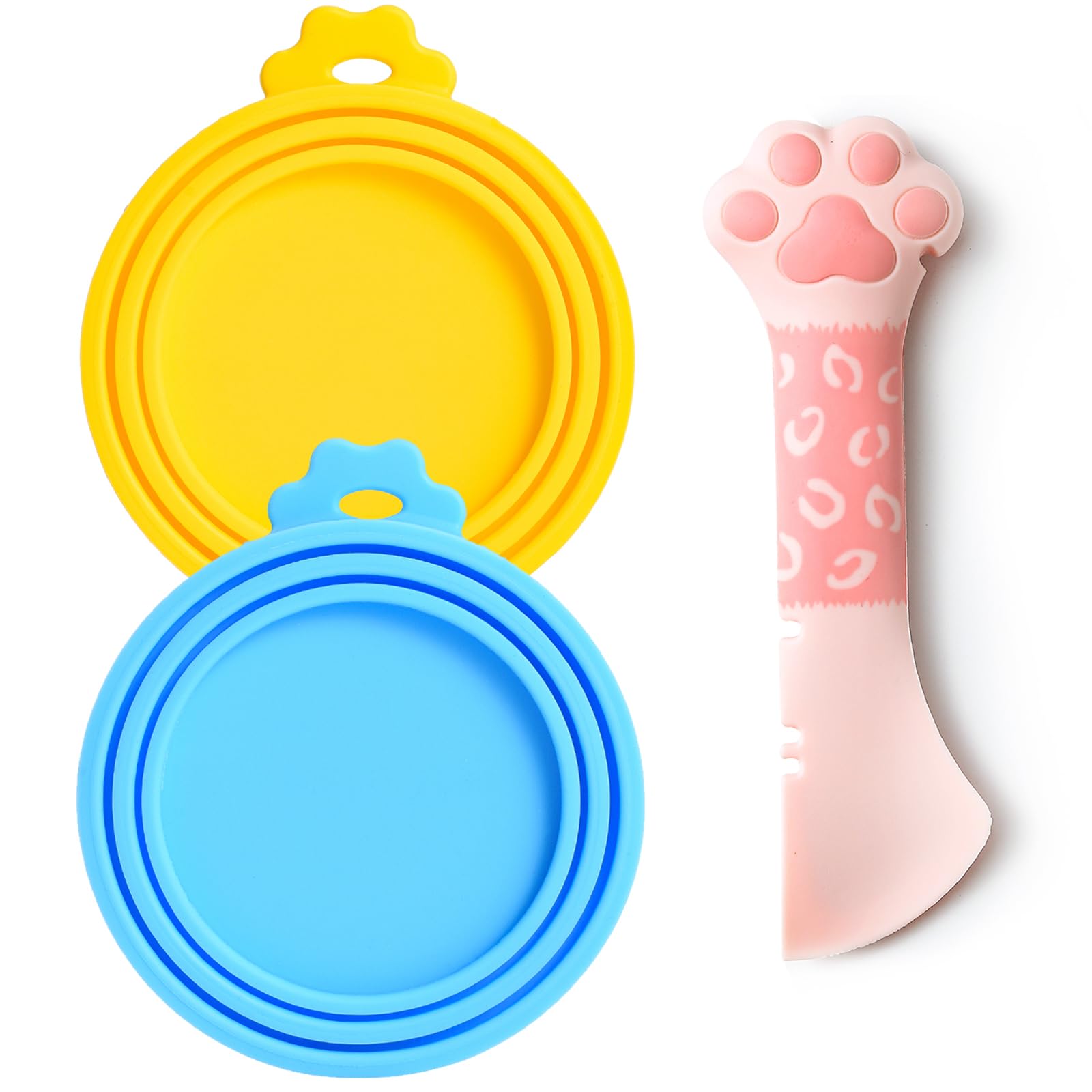 Tapas de silicona Comtim para latas de comida de mascotas, conservan la frescura.