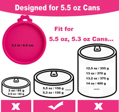Tapas Comtim, diámetro interno de 3.3 pulgadas para latas 5.5 oz