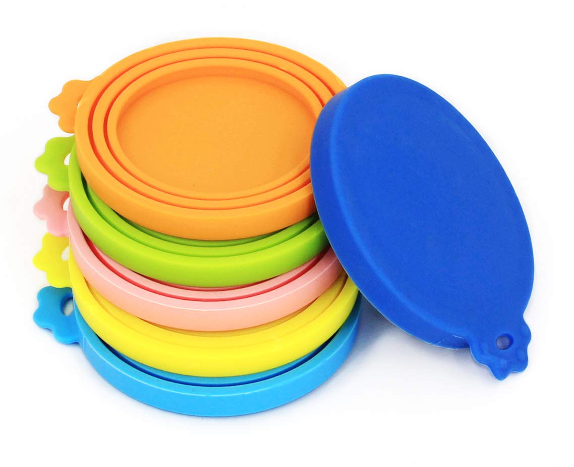 Tapas de silicona Comtim para latas de mascotas con ajuste firme y conservación de la comida.