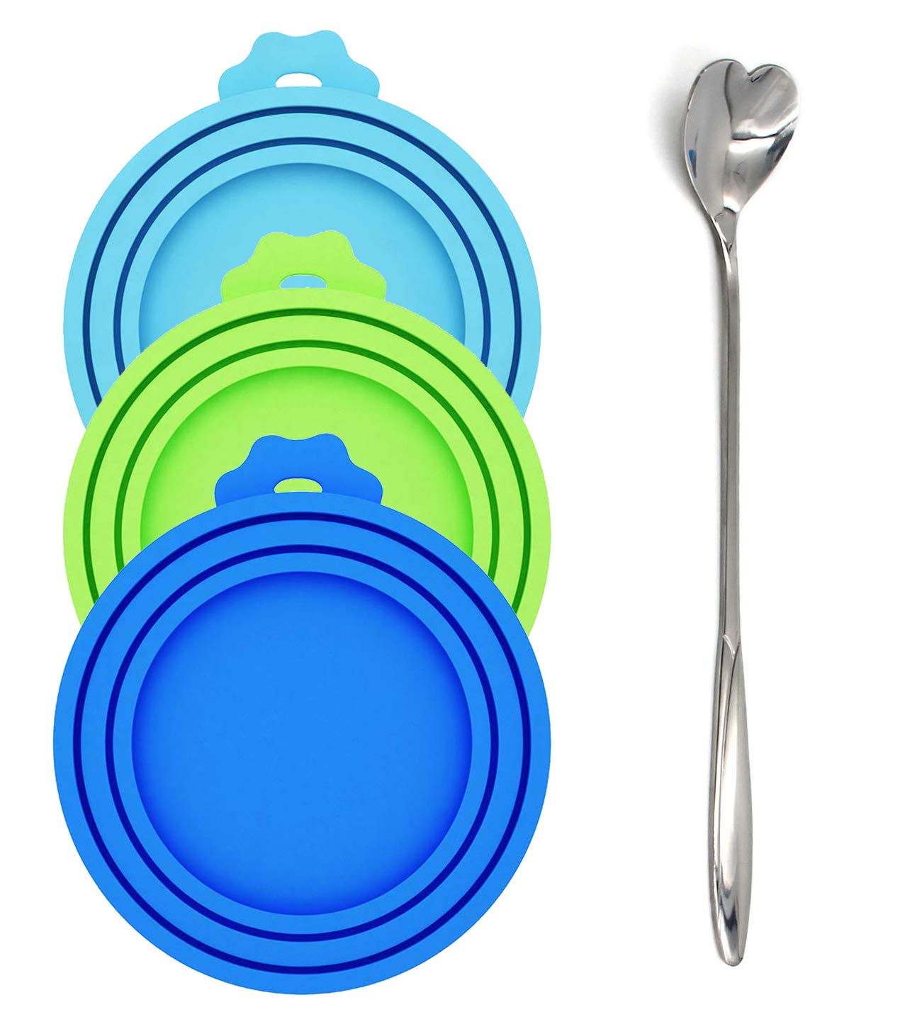 Comtim tapas de silicona para latas de mascotas en colores multicolor mantienen la comida fresca.