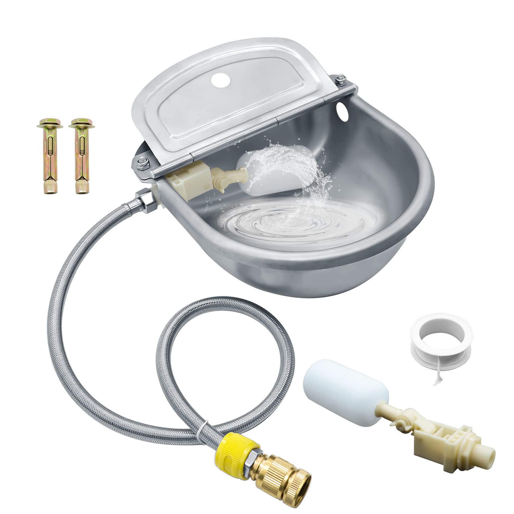 COMVIEE bebedero automatico para animales en acero 304 mantiene agua fresca