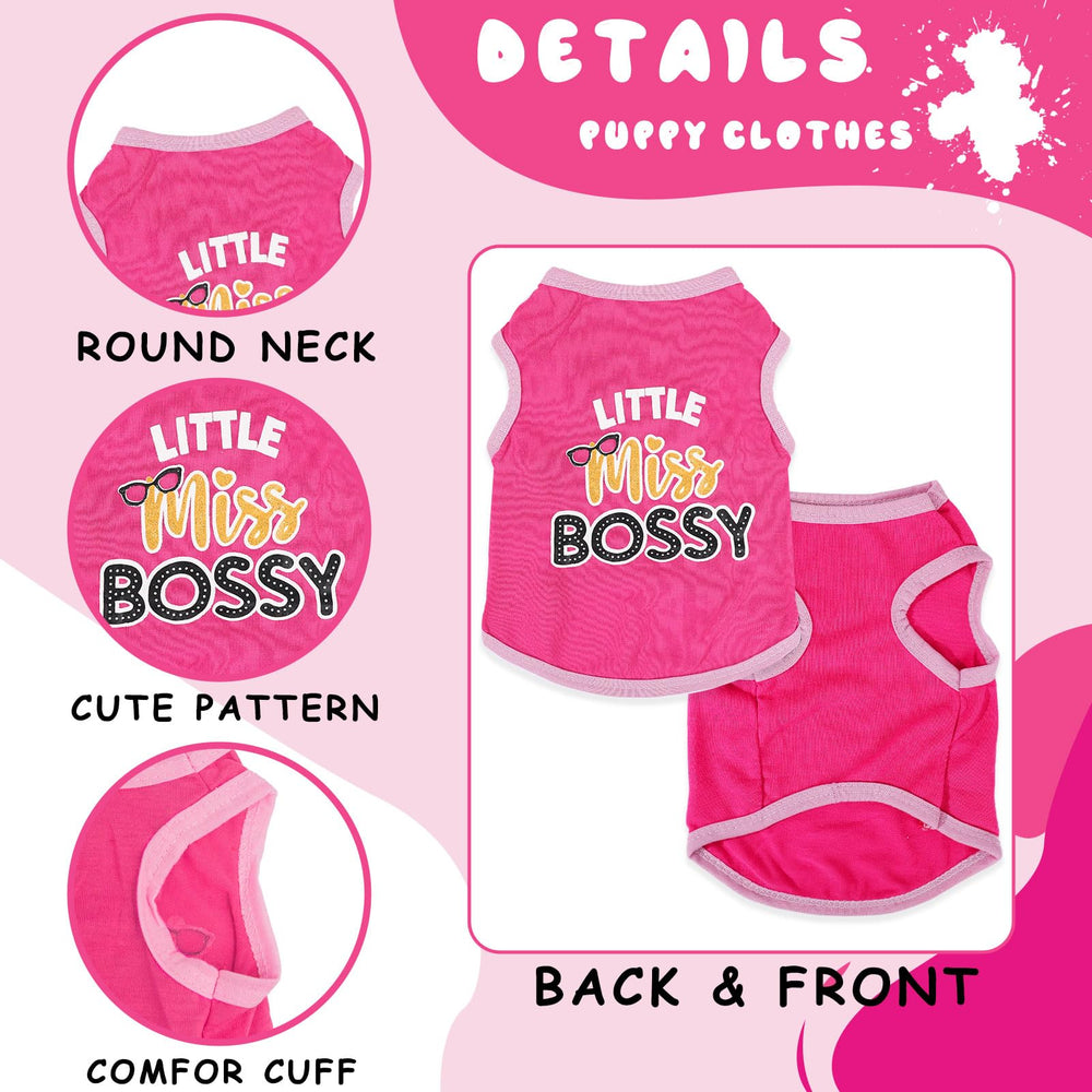 Ropa para perro pequeño de talla miniatura, tela transpirable para verano