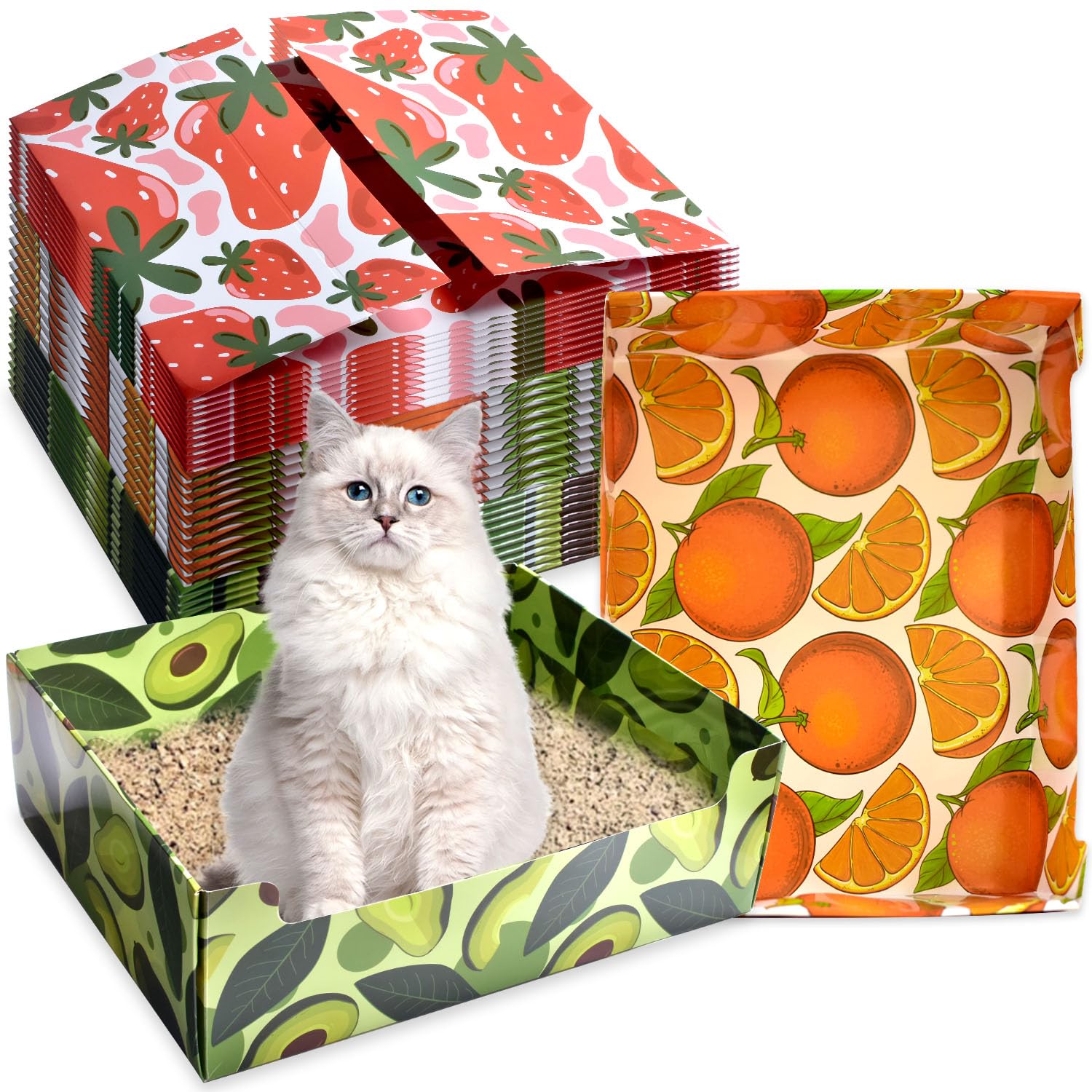 Bandeja desechable plegable CONLI para gatos, ideal para viajes limpios.
