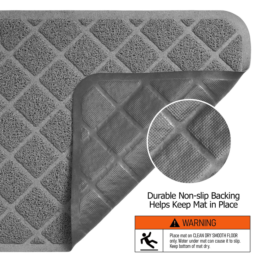 Conlun alfombrilla para caja de arena, gris elegante para cualquier rincón.