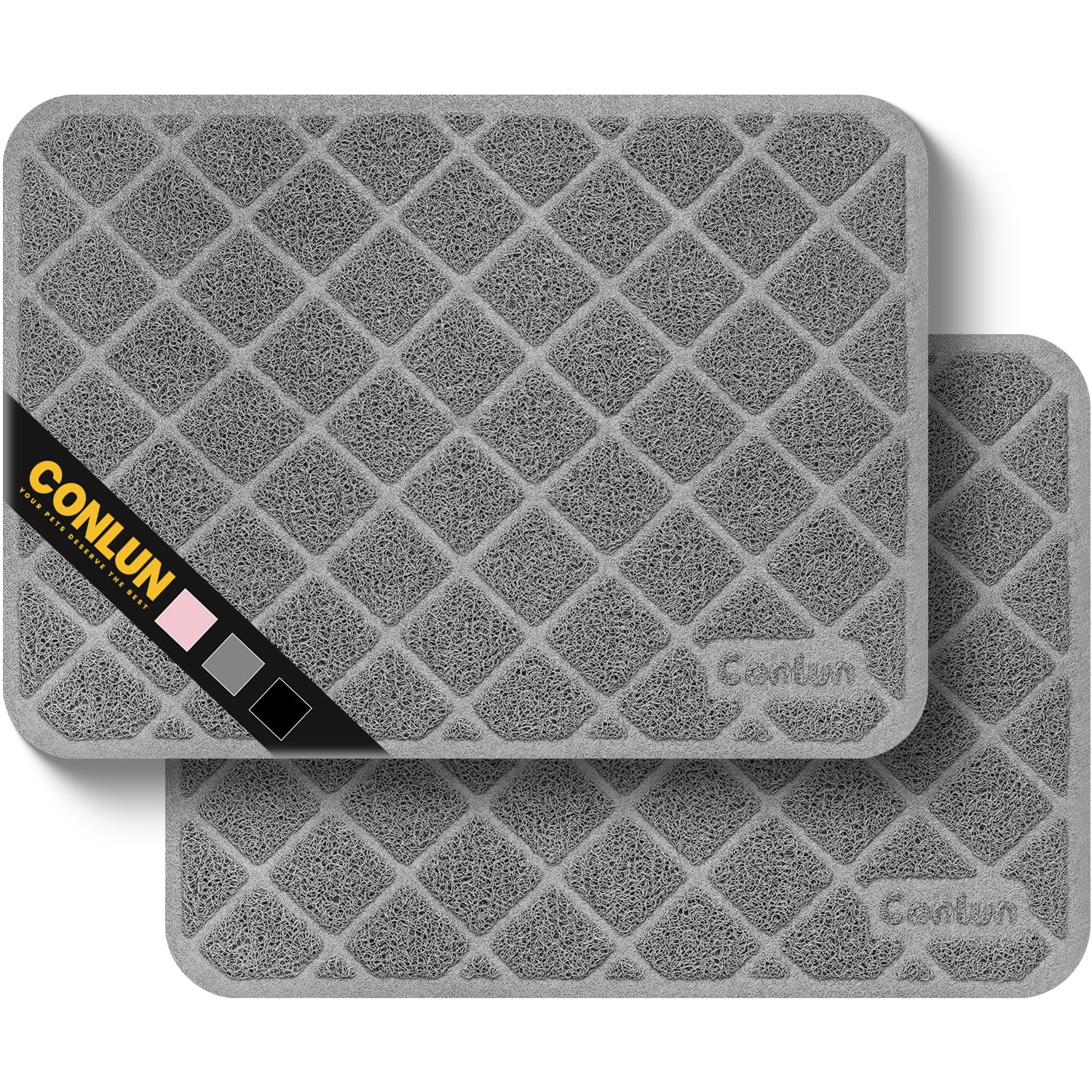 Almohadilla Conlun para arena de gato con rejilla PVC y tamaño 24x17