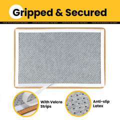 Conlun rascador sisal con cinta velcro fácil fijación en suelo o pared.