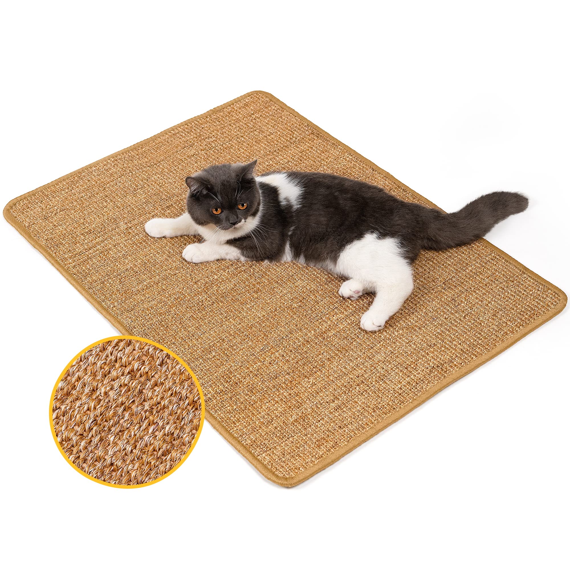 Conlun rascador gato sisal natural resistente para uso diario.