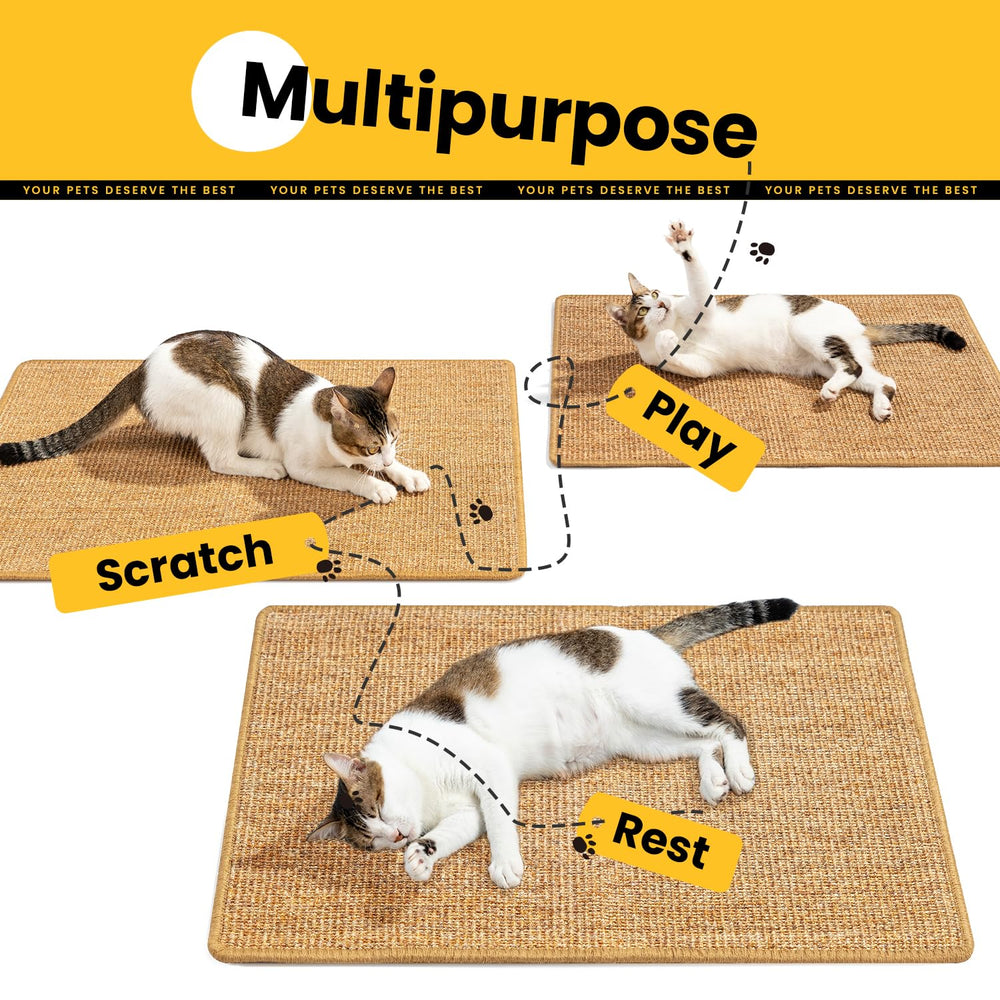 Conlun tapete sisal uso interior protege muebles y suelos.