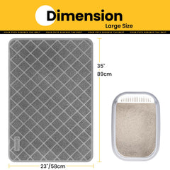 Conlun Tapis Litière – dimensions 35x23 pouces pour une grande zone autour de la caisse.