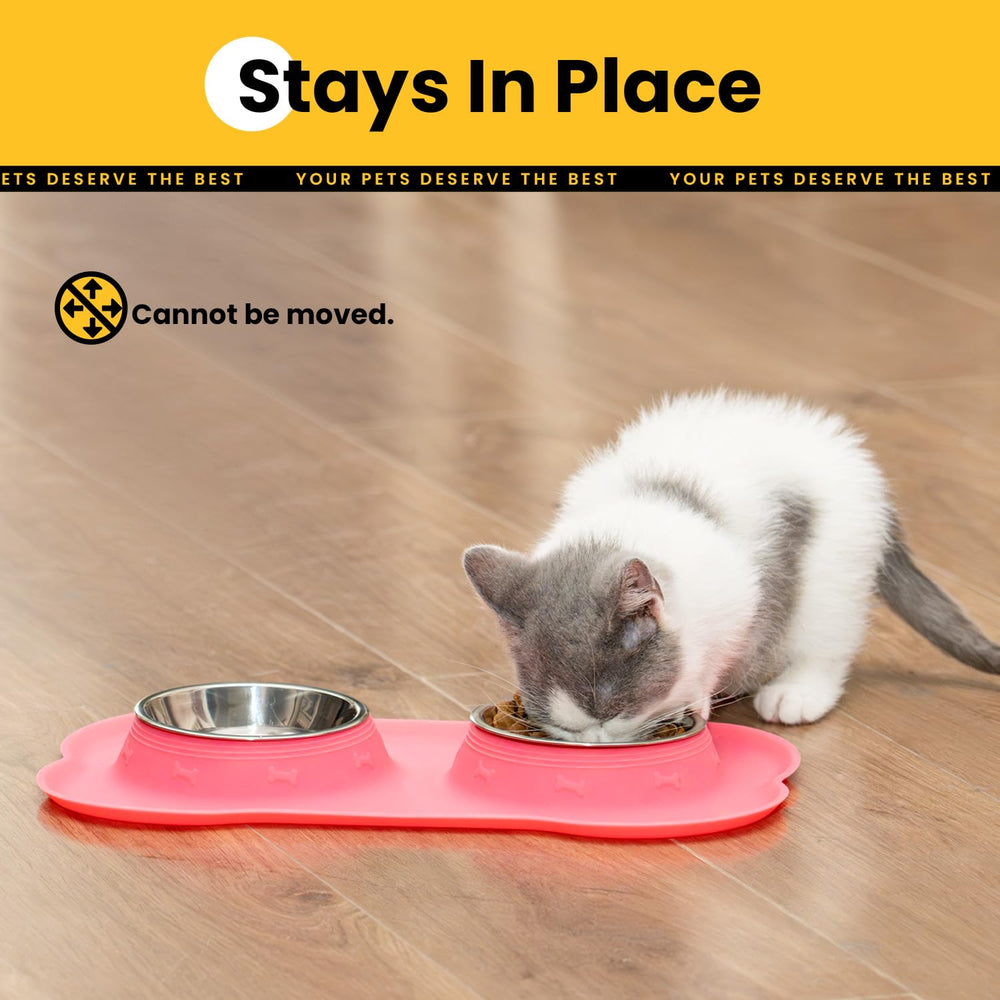 Conlun tazones fijos en el mat de silicona evitan derrames.