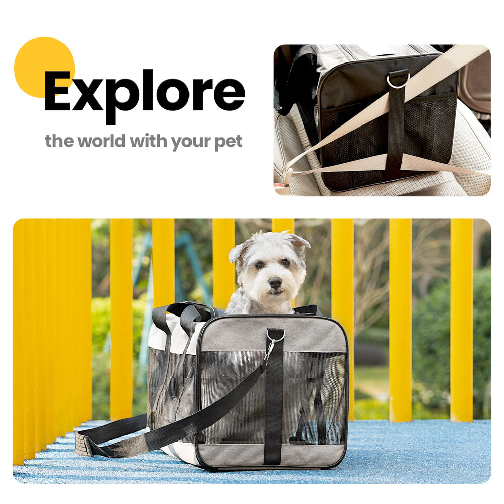 Conlun transportín Rosa M, perfecto para viajes en aeropuerto y visitas al veterinario.