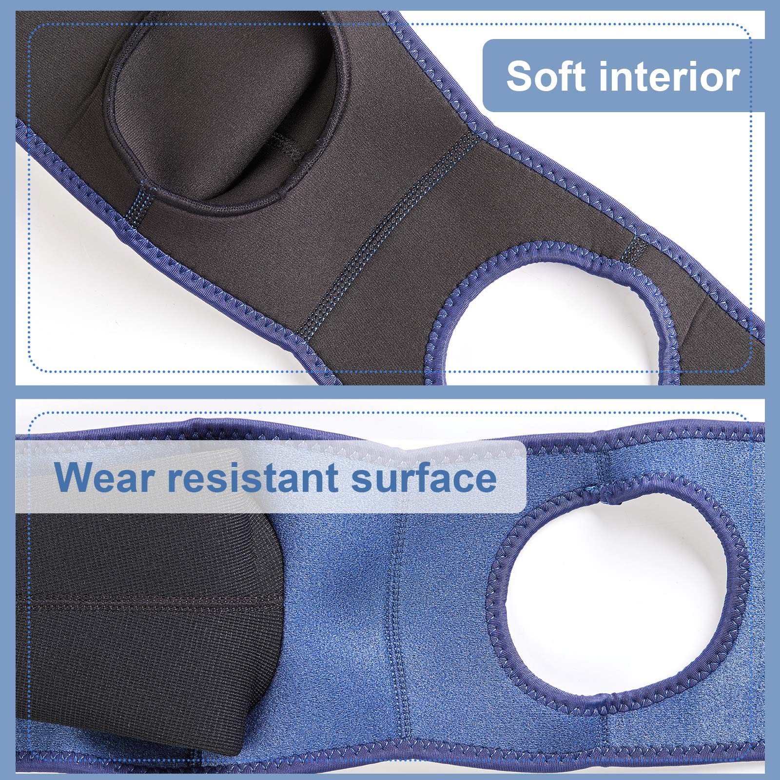 Coodeo manga de recuperación para perro azul, material impermeable que mantiene la zona seca.