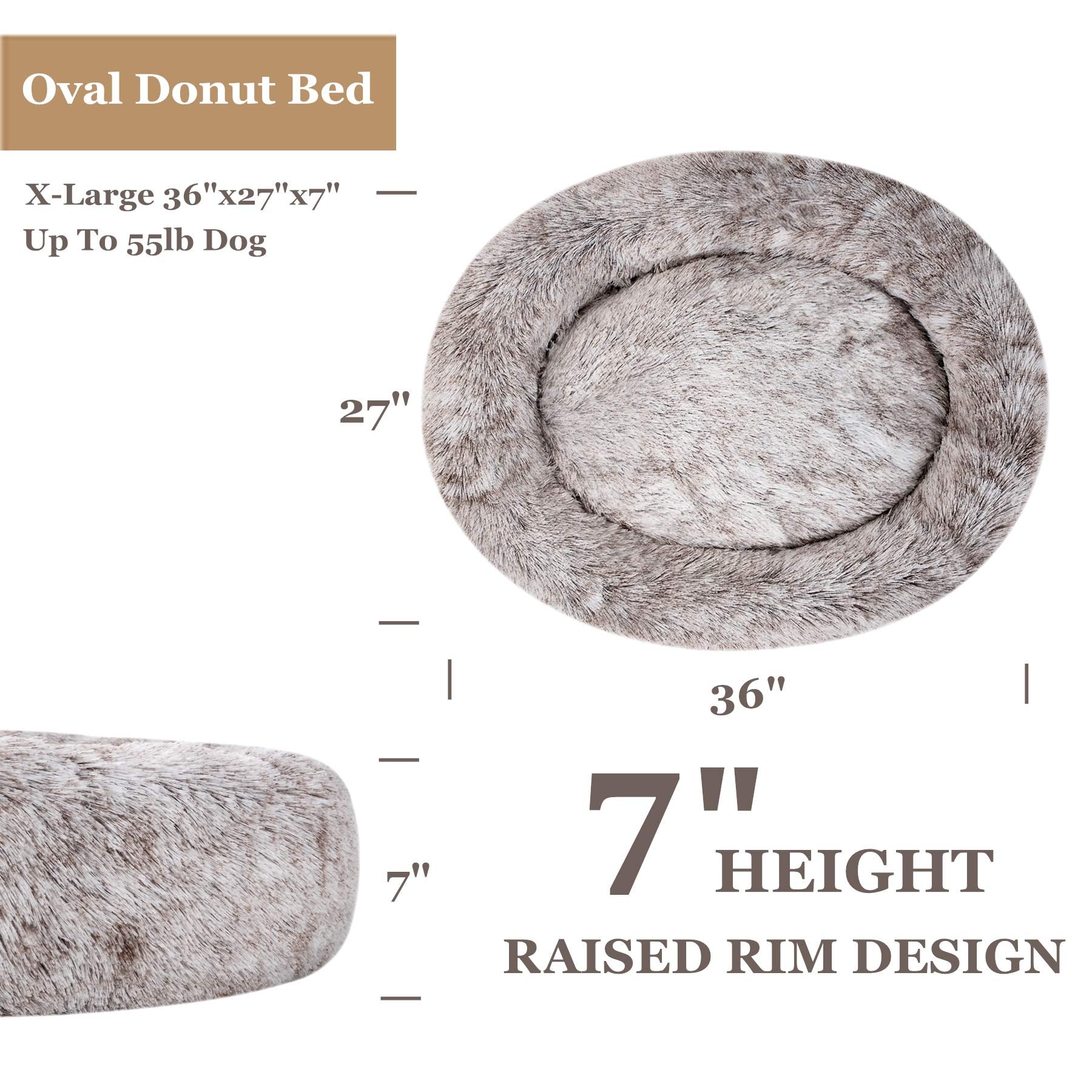 Coohom Donut Cuddler borde elevado para cuello