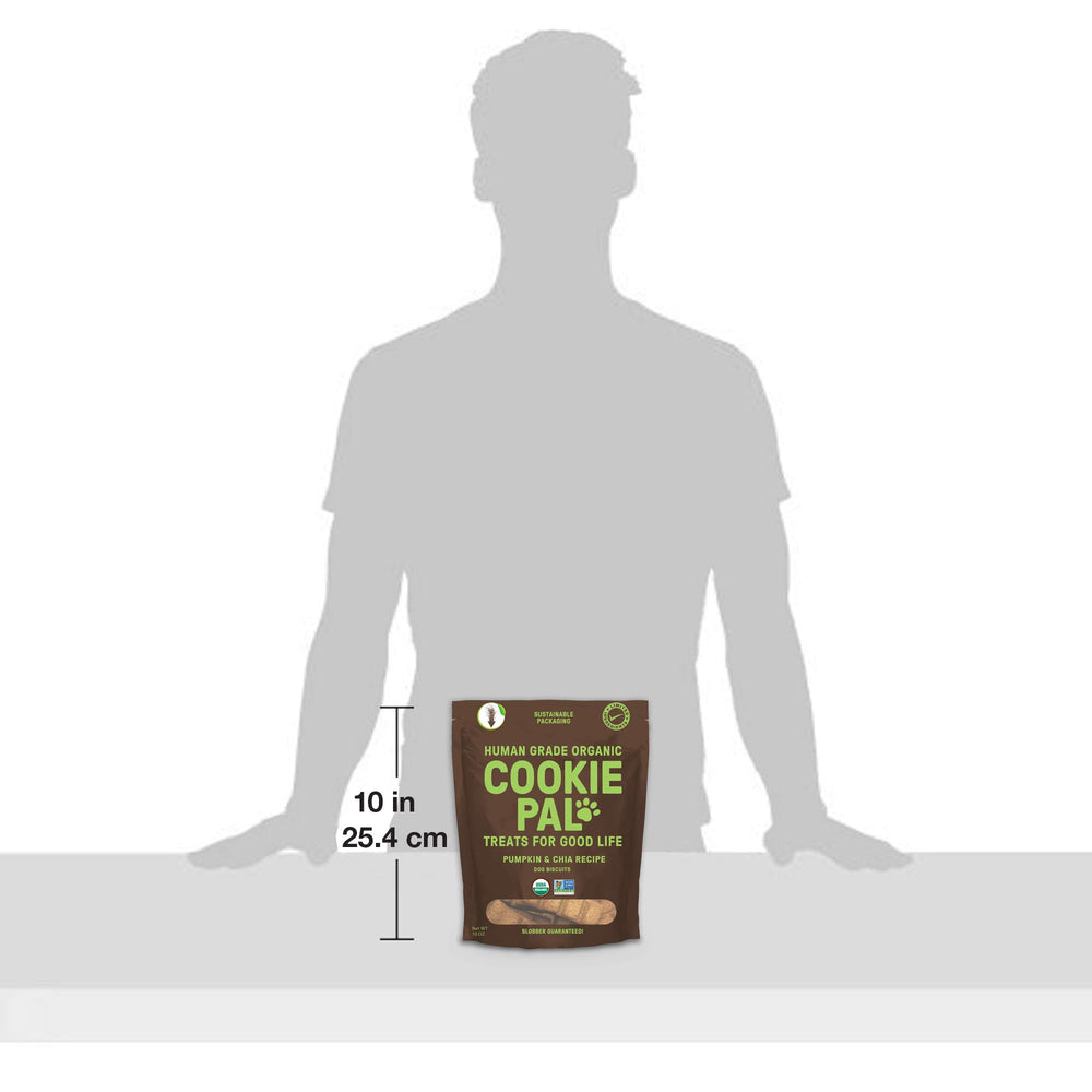 CookiePal perro disfruta una galleta crujiente, ideal para entrenamiento y juego.