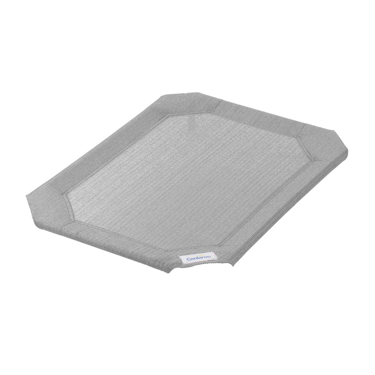 Cubierta de Coolaroo para cama elevada original en gris, proporciona descanso más fresco.