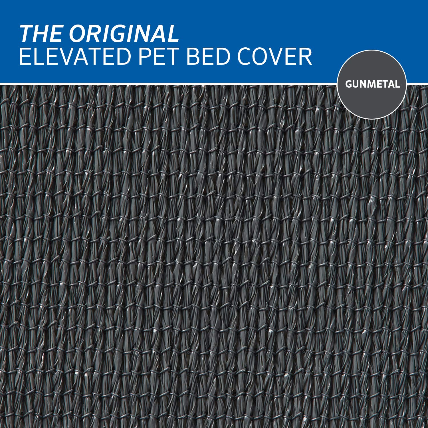 Coolaroo Cubre Cama Elevada Original: para uso en interiores y exteriores, color gris metalizado.