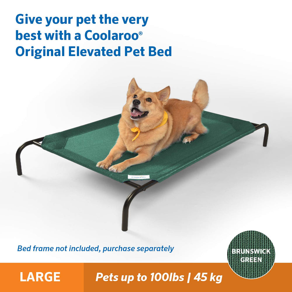 Coolaroo tejido transpirable, funda Brunswick Green favorece la circulación de aire para un descanso cómodo.