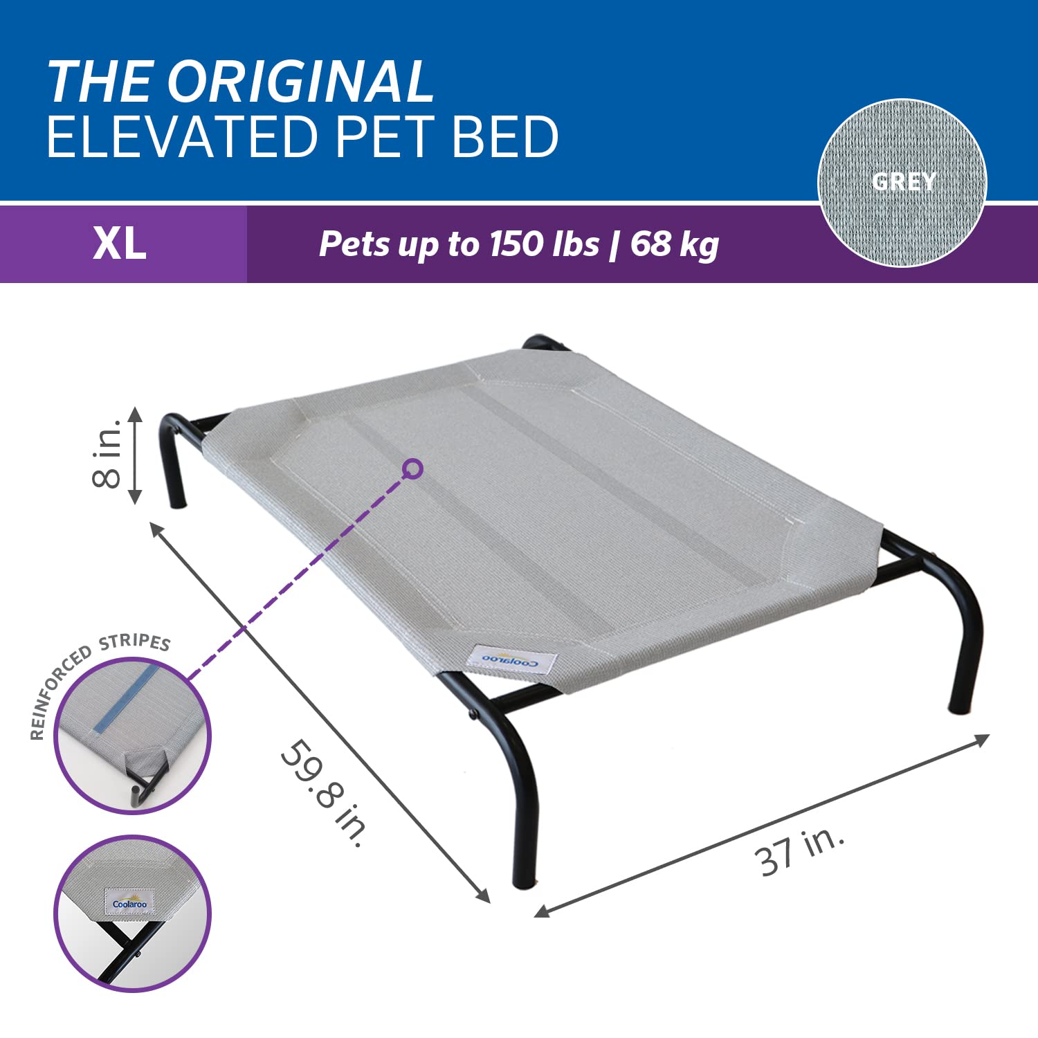 Cama Coolaroo Original para uso interior-exterior, ligera y portátil.