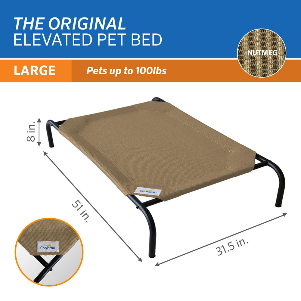 Uso interior y exterior: cama ligera y portátil para mascotas.