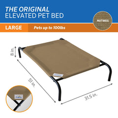 Uso interior y exterior: cama ligera y portátil para mascotas.