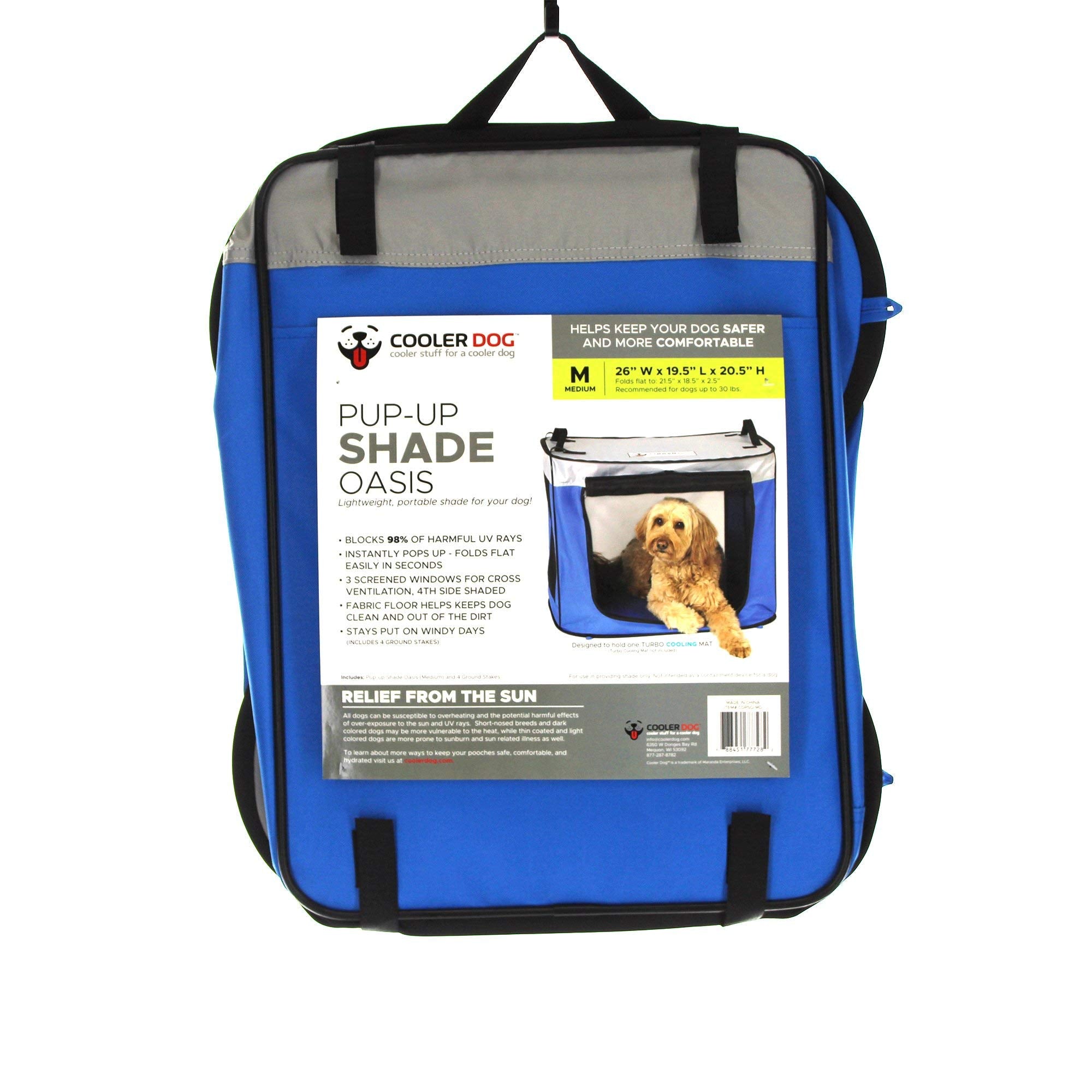 CoolerDog anclajes incluidos, estabilidad ante viento.