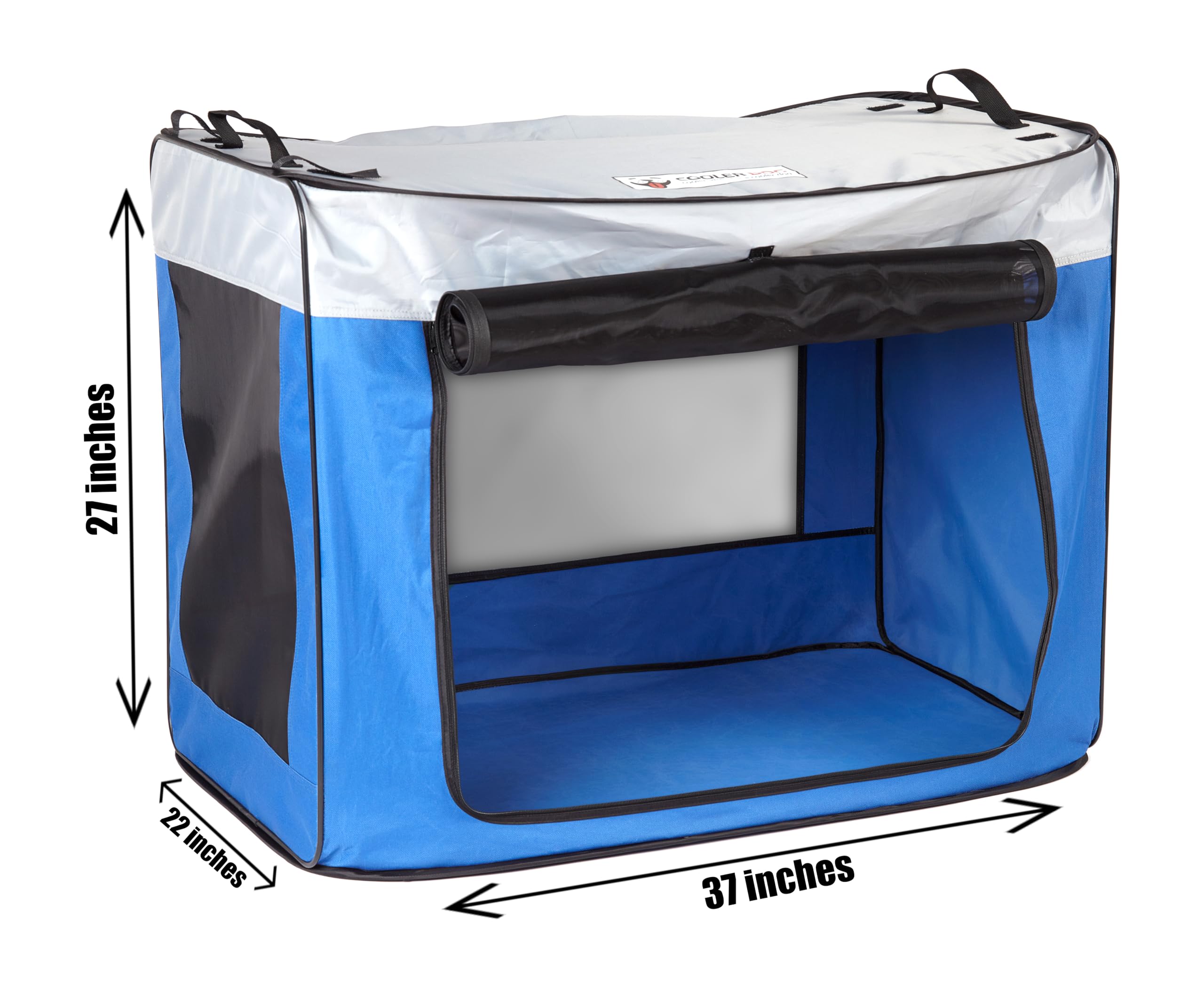 CoolerDog protección UV, tela resistente que reduce la exposición solar.