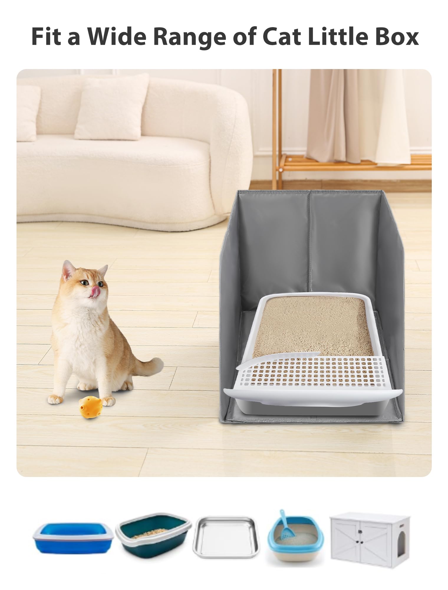 Protección anti-derrame Coorganisers ideal para gatos activos.