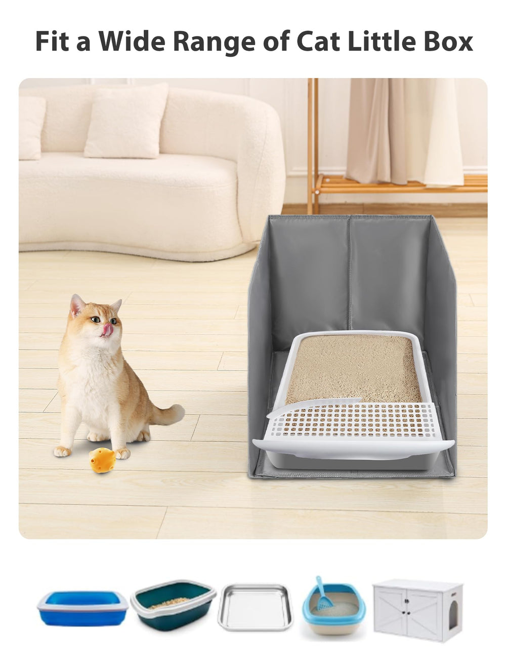 Protección anti-derrame Coorganisers ideal para gatos activos.