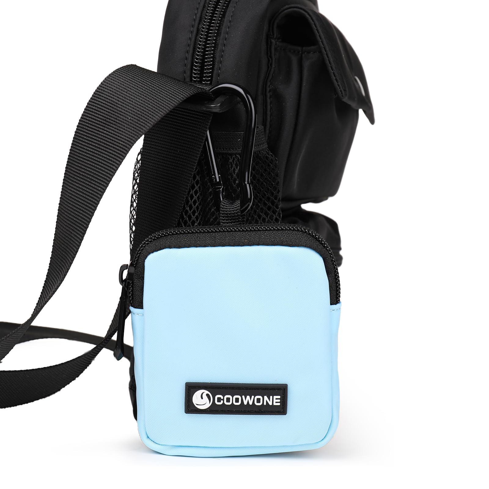 COOWONE diseño compacto que cabe en bolsillo, bolso o cinturón.
