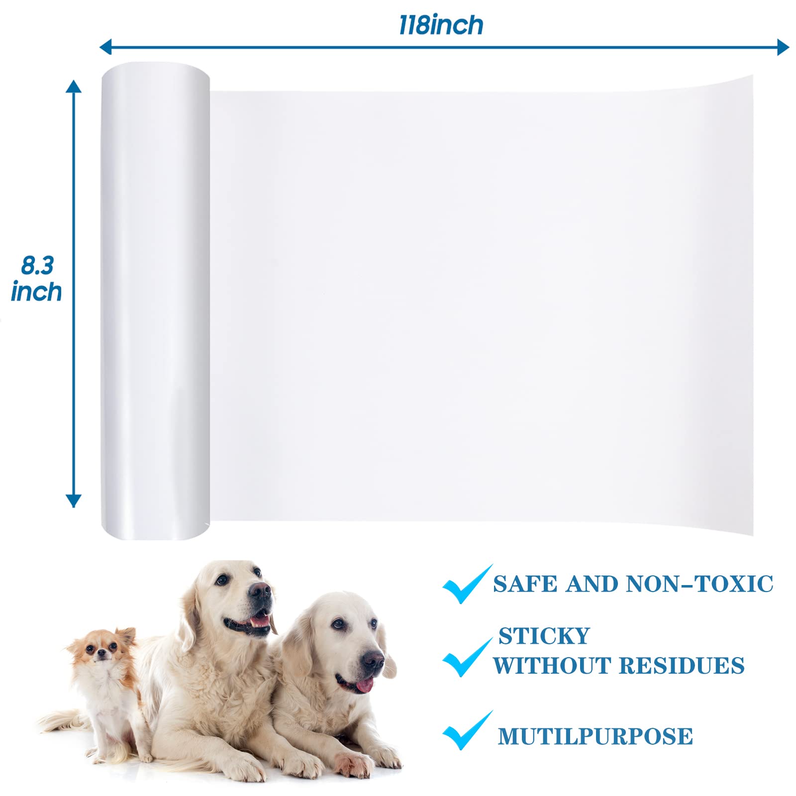 Limpieza rápida del protector COPETNER, huellas de patas se eliminan con facilidad.
