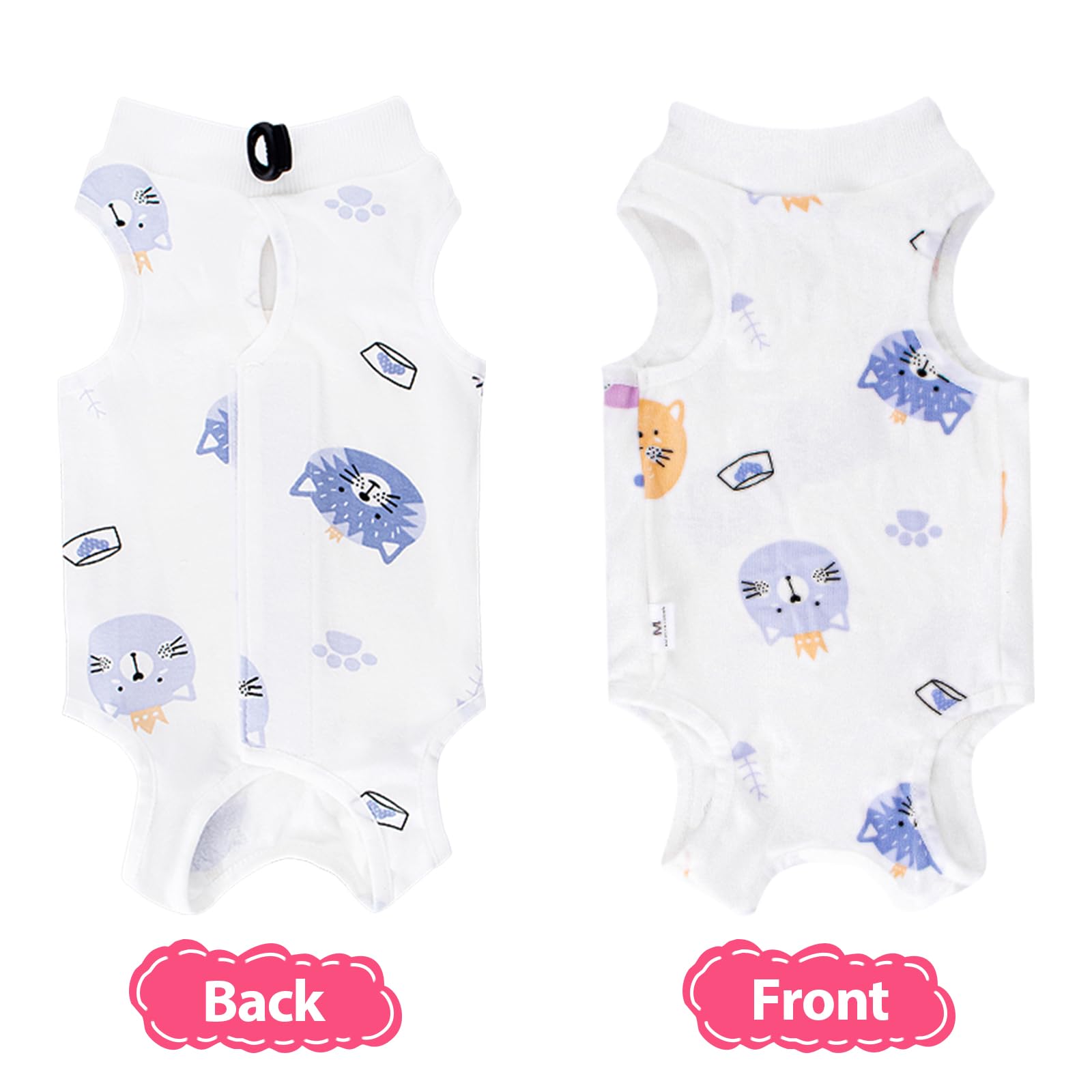 Coppthinktu protector abdominal gato, soporte suave que se ajusta al cuerpo.