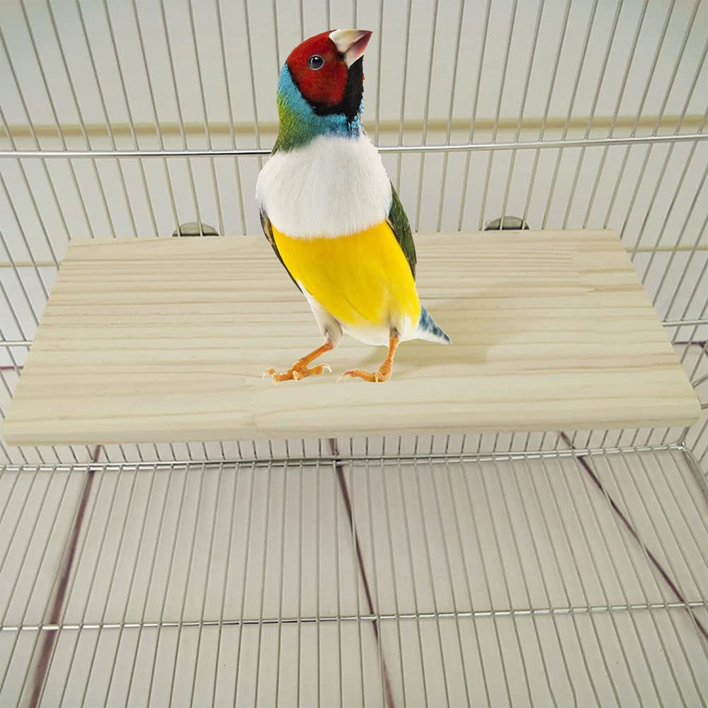 CoscosX plataforma de madera para pájaros, soporte estable para descanso.