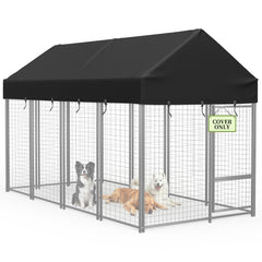 COSHNIBI cubierta techo kennel 8x4 negro protege contra lluvia y sol