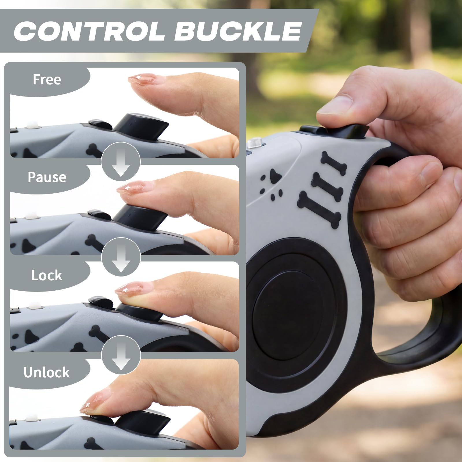 COSOWO agarre ergonómico para confort en paseos largos