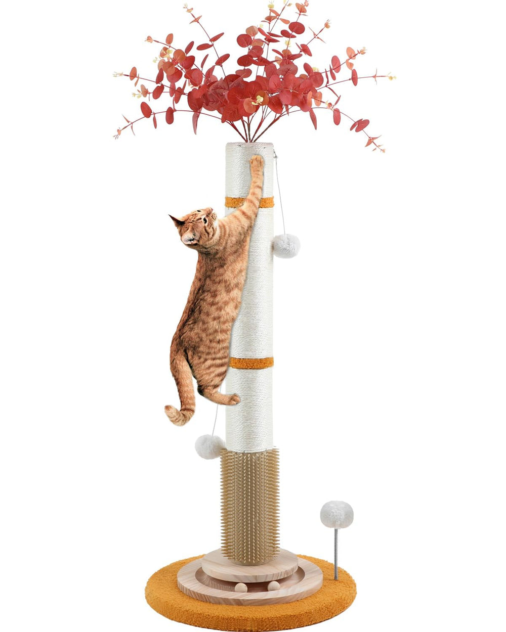 COUNER Poste rasca gatos 45 pulgadas para juego y ejercicio.