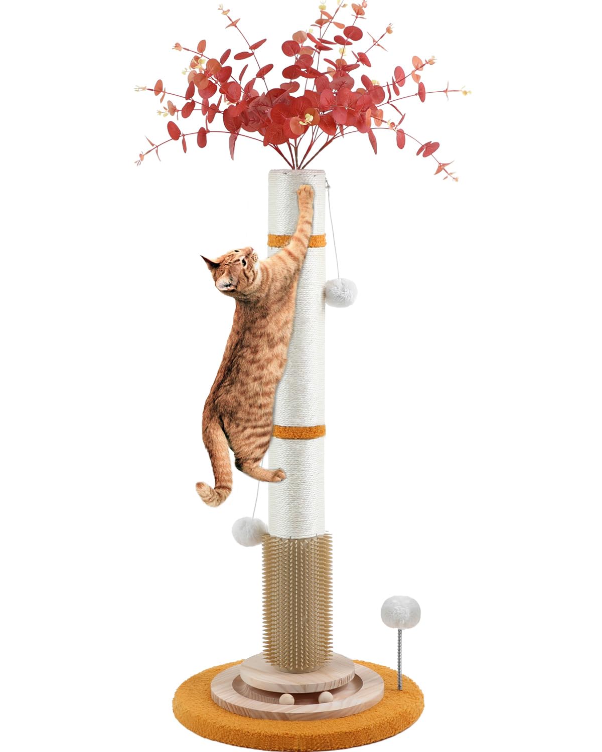 COUNER Poste rasca gatos 45 pulgadas para juego y ejercicio.