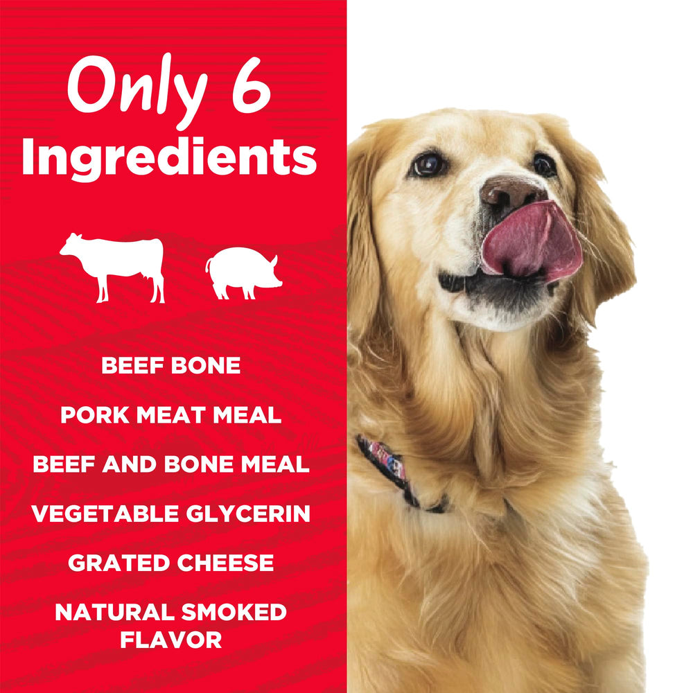 Country Kitchen Hueso relleno tocino y queso, snack natural para perros.