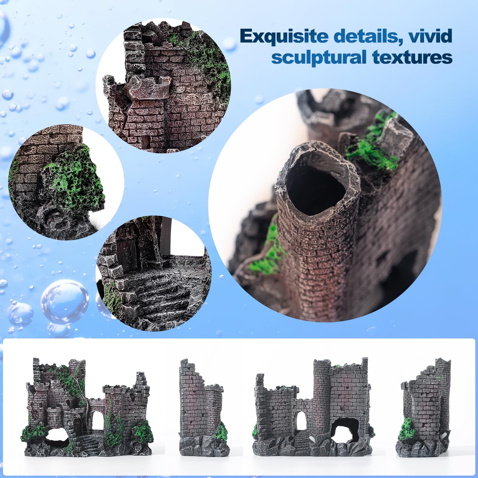 Compatible con tanques de 5 galones o más para flexibilidad del castillo CousDUoBe.