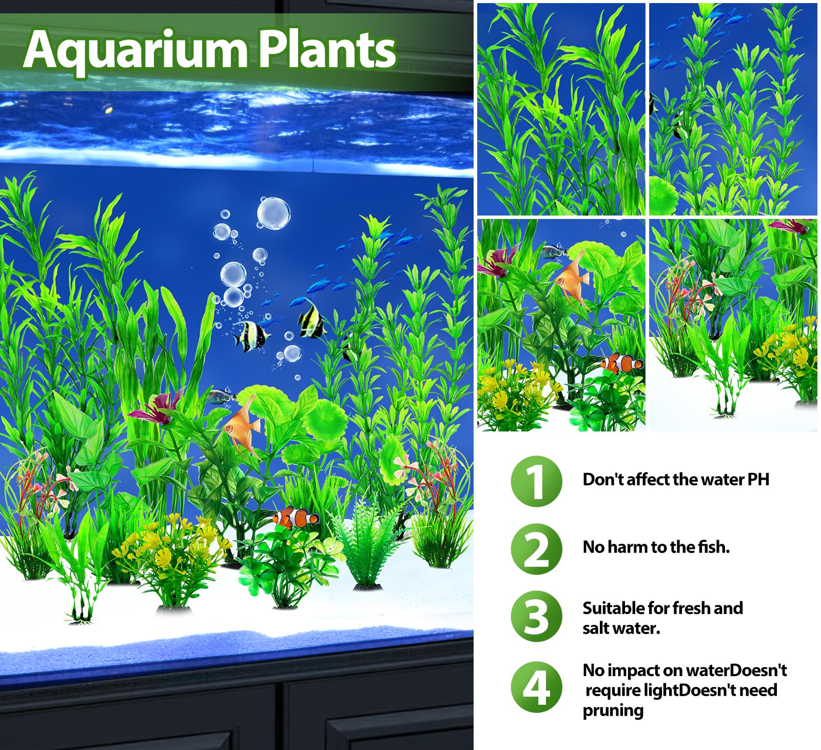 CousDUoBe juego de plantas con 11 estilos para decorar