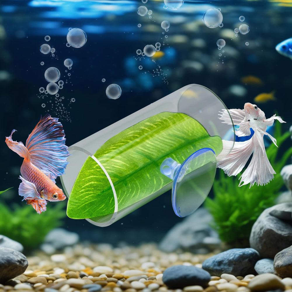 CousDUoBe decoración tanque Betta, hábitat natural sin perder espacio.
