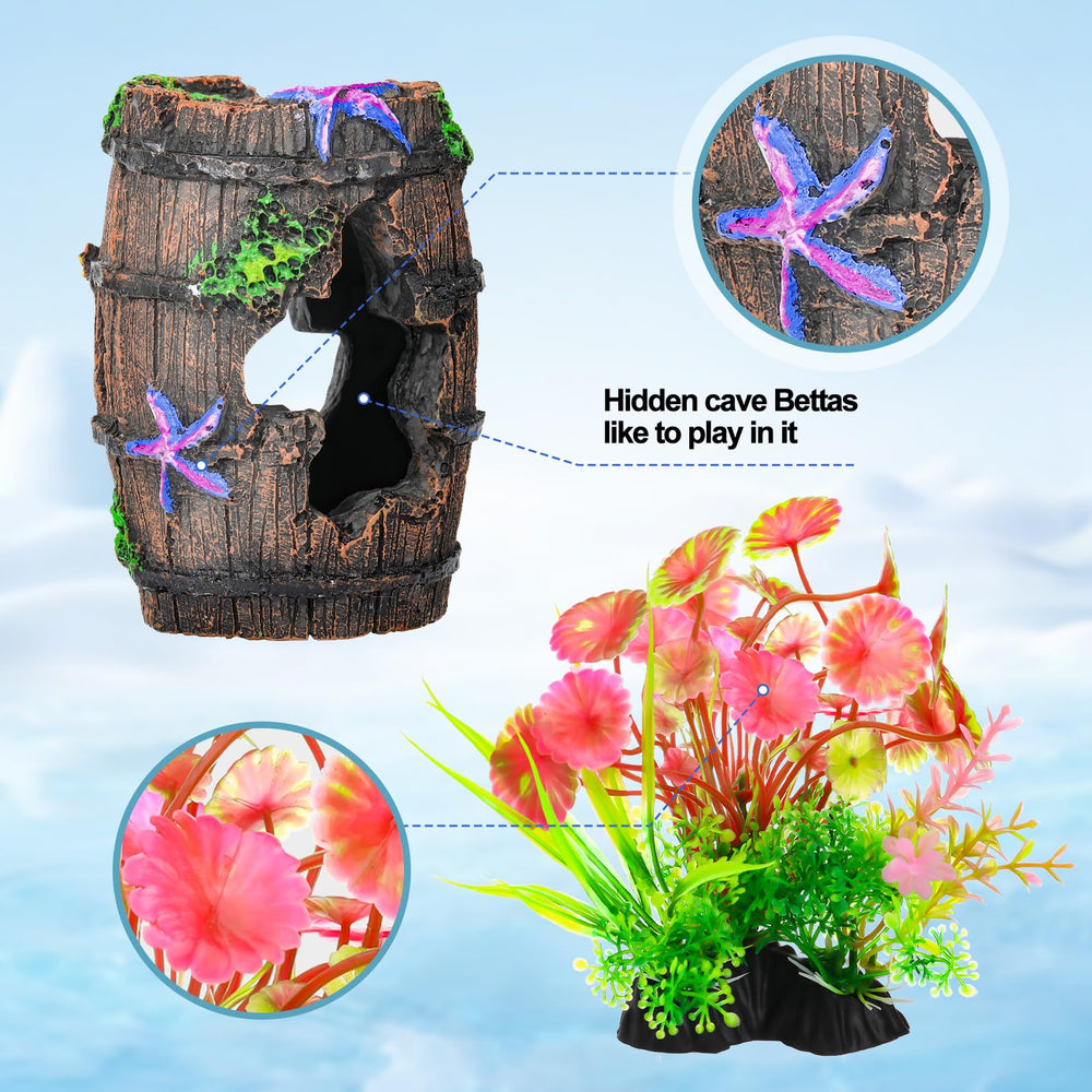 CousDUoBe plantas simuladas, complemento visual natural para acuario betta.