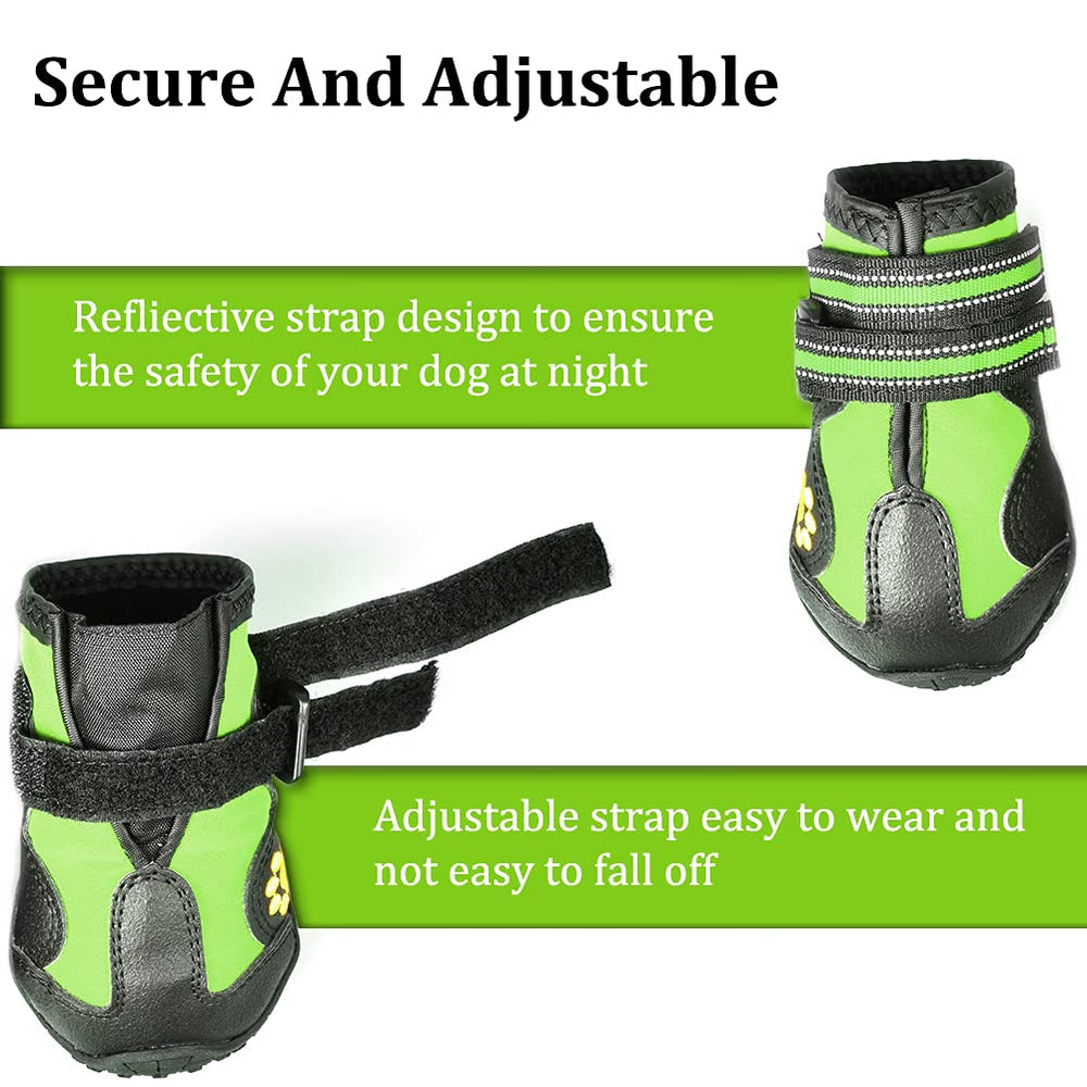 CovertSafe botas con bordado de pata, estilo distintivo para paseos.