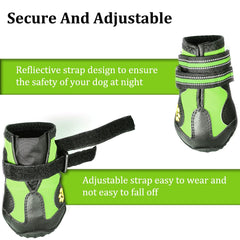 CovertSafe botas con bordado de pata, estilo distintivo para paseos.
