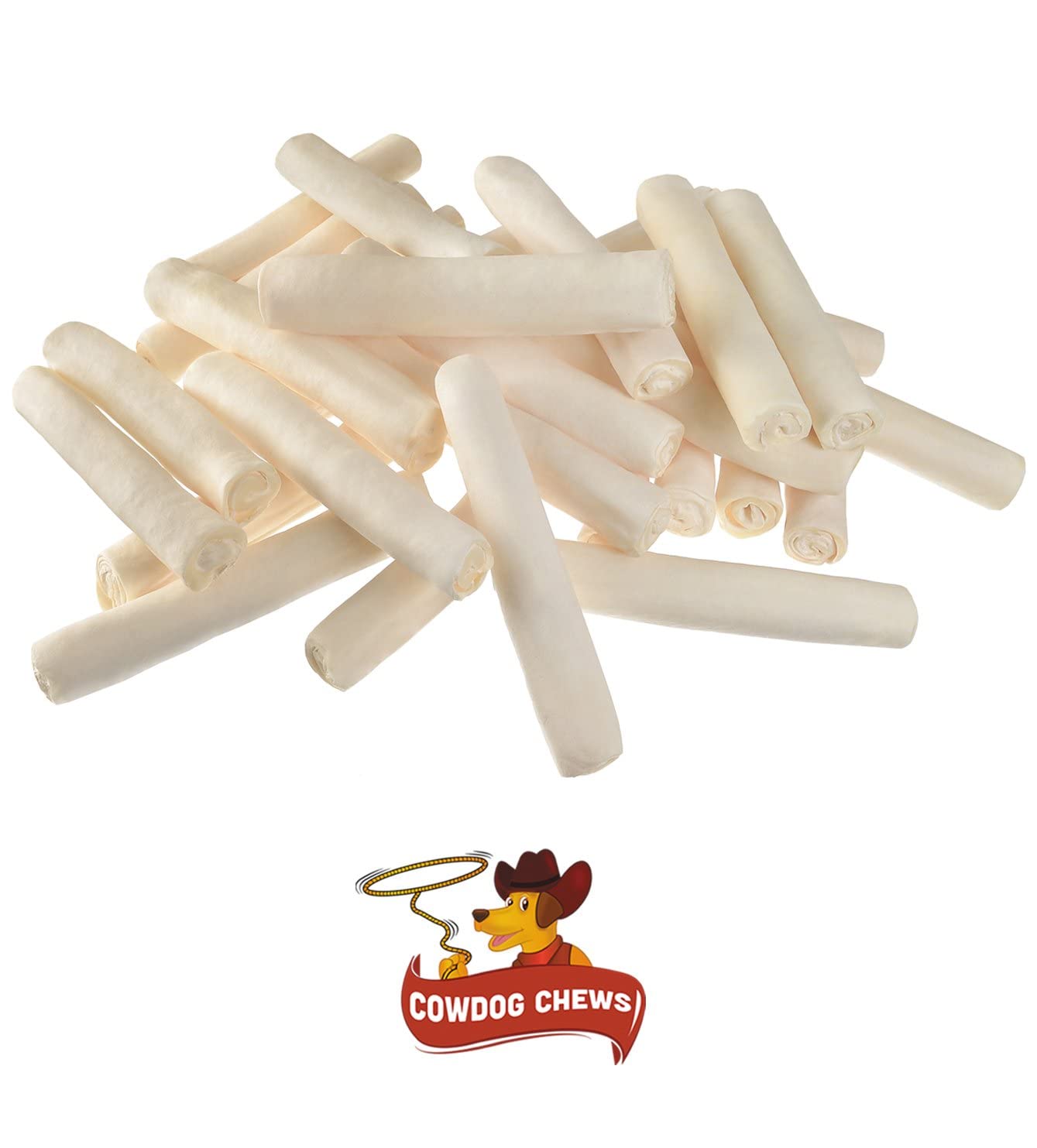 Cowdog Chews rodillo dental para perro, masticación sostenida