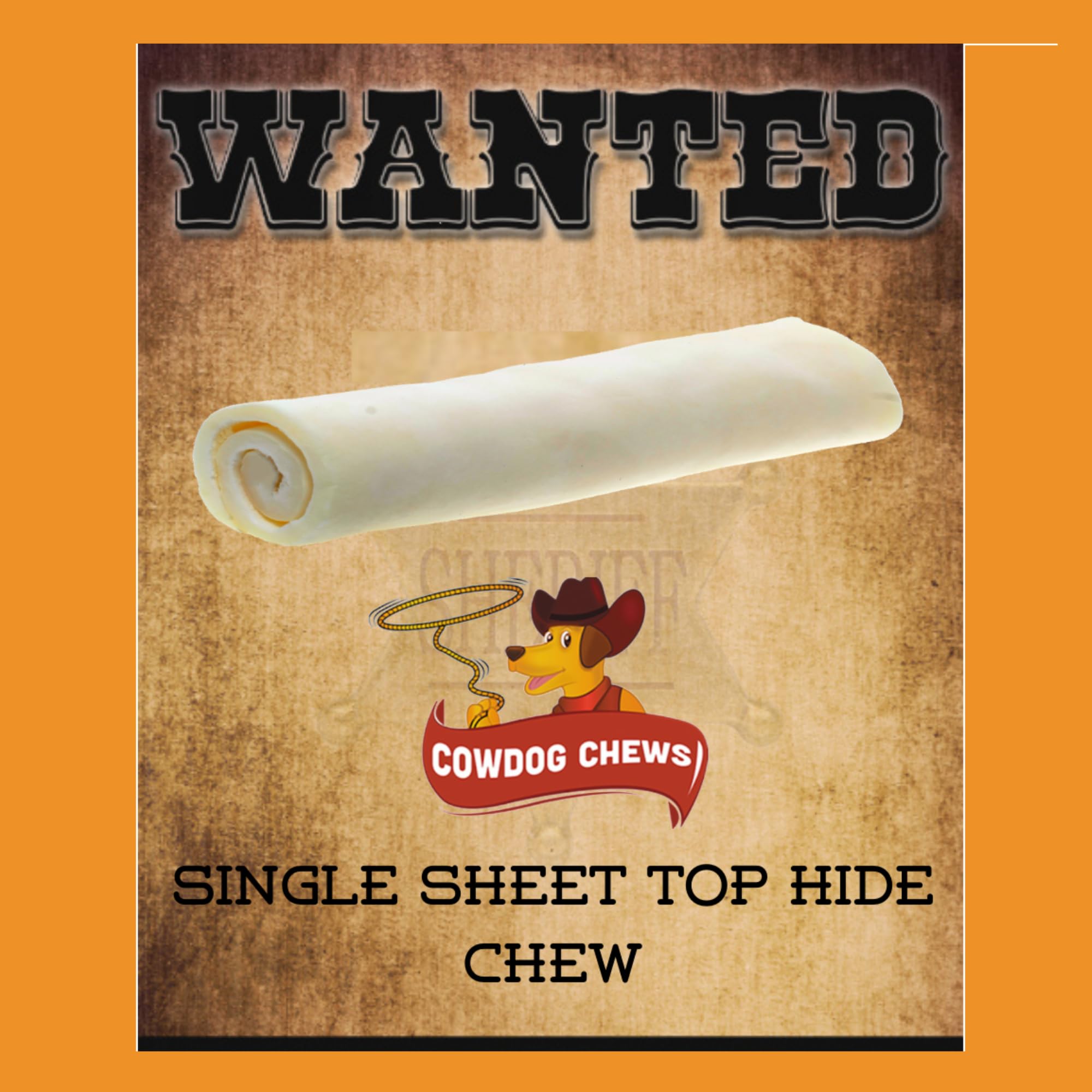 Cowdog Chews rollos de carne 7-8: premio sabroso para entrenar y recompensar.