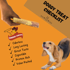 Cowdog Chews Rollos Gourmet: alto contenido proteico para perros activos